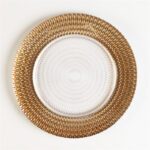 Wholesale Glass Charger Plate PZ-044